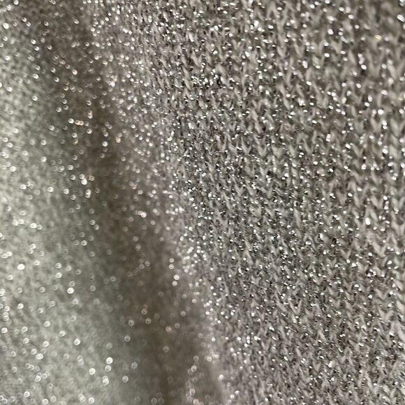 Colleen’s Collectables Sparkly Silver Metallic Vintage Sweater, Size Small - Picture 7 of 9